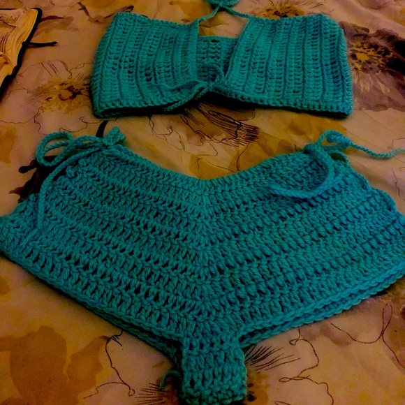 Shorts n top crochet hand made - Picture 1 of 2